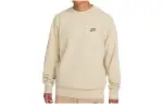 Nike Sweatshirts Men's Lime Stone Color Crew Neck Moderate Regular