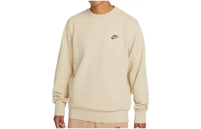 Nike Sweatshirts Men's Lime Stone Color Crew Neck Moderate Regular