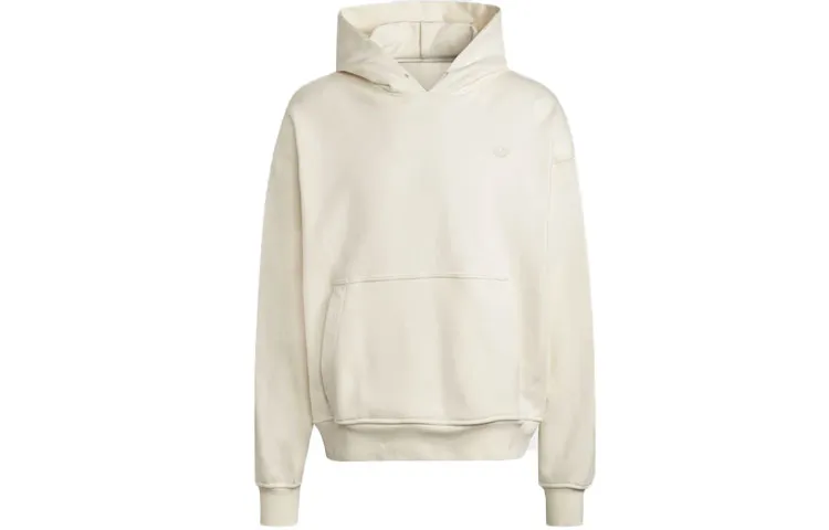 Adidas Originals Blue Version Sweatshirts Men's White Hooded Moderate Regular