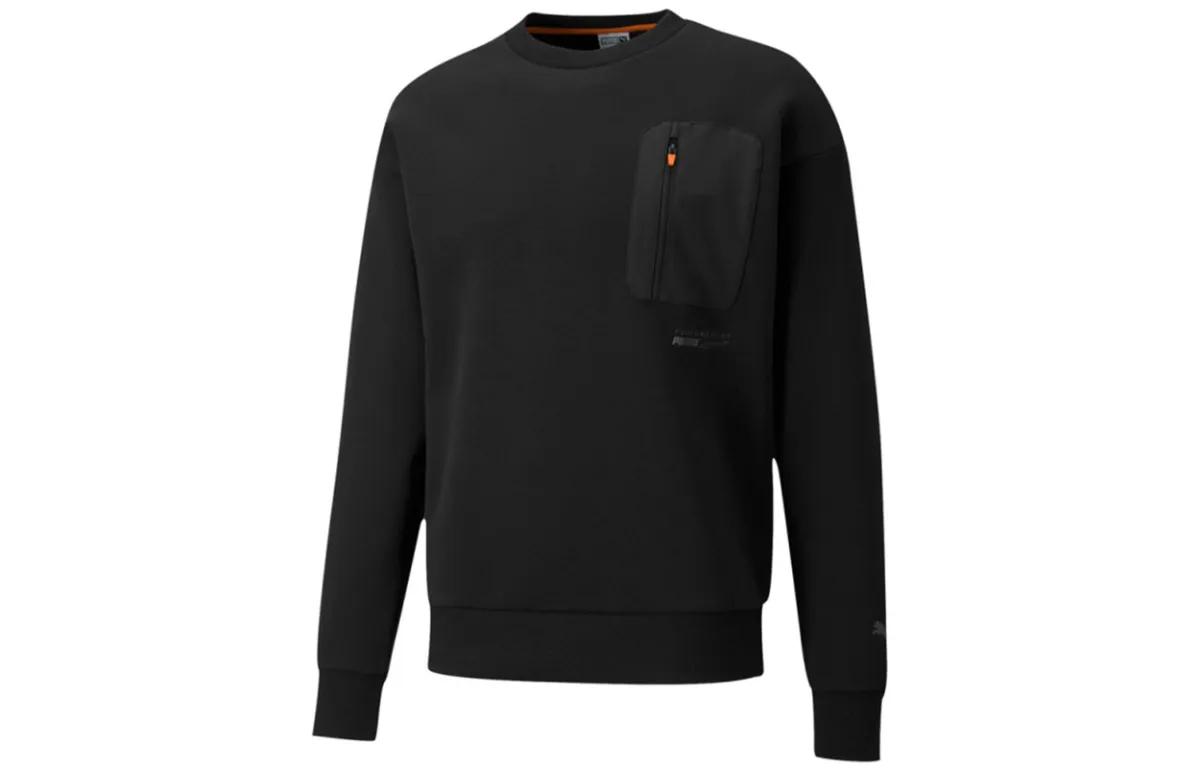 PUMA Protec.t Sweatshirts Men's Black Crew Neck Moderate Regular