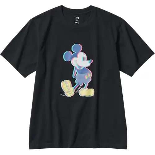 UNIQLO UT T Shirts Unisex Black Crew Neck Moderate