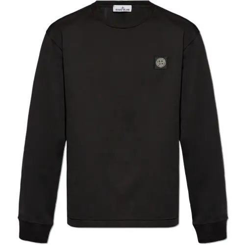 STONE ISLAND Compass appliqué Cotton Sweatshirt