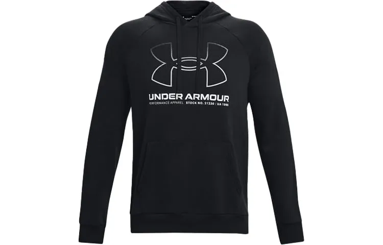 Under Armour Project Sweatshirts Men's Black Hooded Moderate Straight Fit