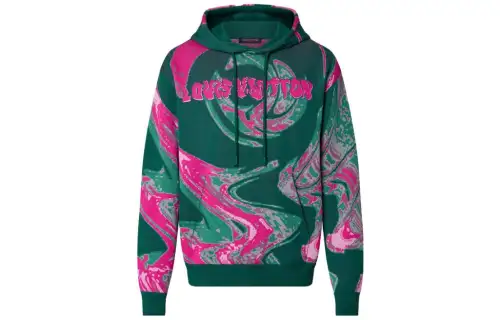 Louis Vuitton graphic-print cotton hoodie