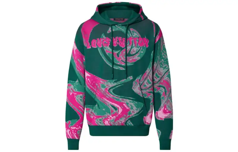 Louis Vuitton graphic-print cotton hoodie