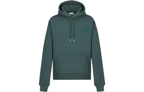 DIOR Regular Fit Cd Embroidery On Chest Hoodie