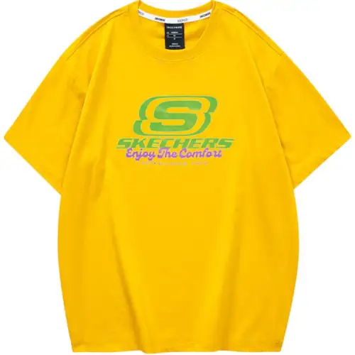 Skechers Colorful T Shirt Unisex Gold Mineral