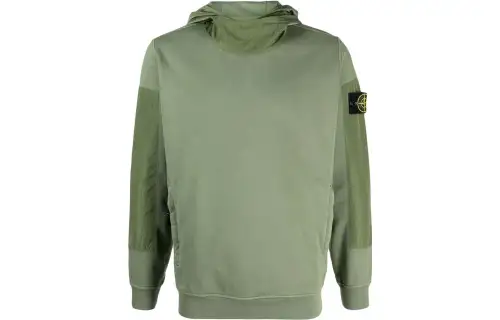 STONE ISLAND Sweatshirts Men's Khaki Green Hooded Moderate Other