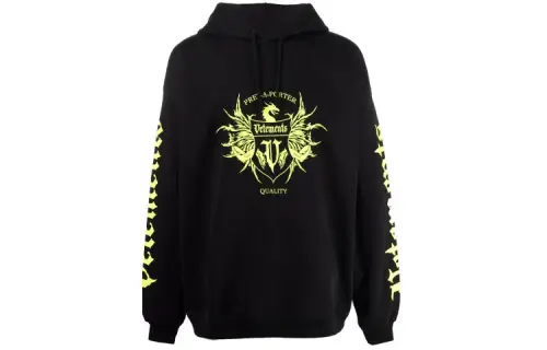 Vetements Black Label Logo Hoodie