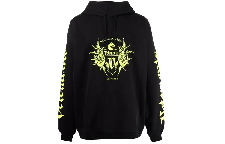 Vetements Black Label Logo Hoodie