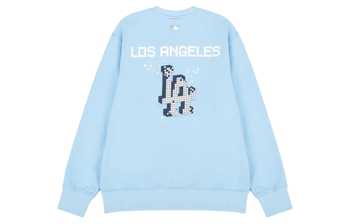MLB PLAY PIXEL OVERFIT Los Angeles Dodgers Sweatshirt Unisex Light Blue