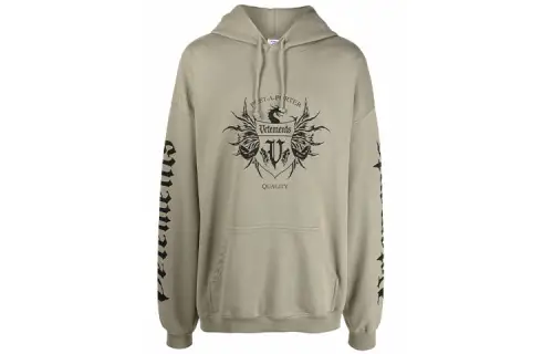 Vetements logo drawstring hoodie
