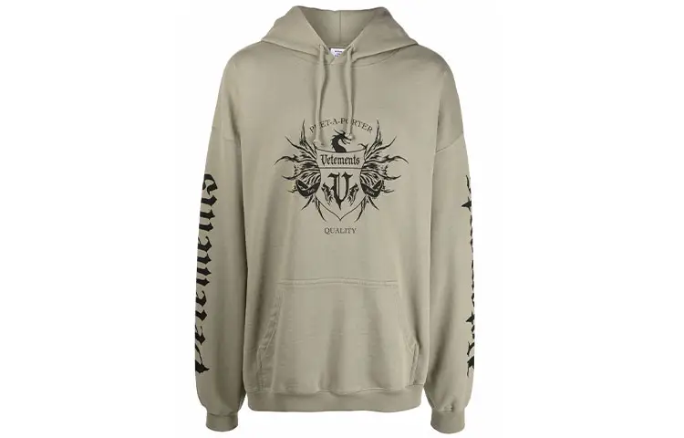 Vetements logo drawstring hoodie