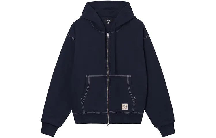 Stussy Double Face Label Zip Hoodie