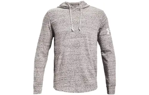Under Armour Rival Sweatshirts Men's Agate White Hooded Moderate Regular