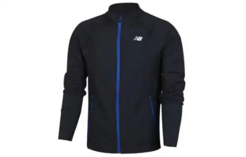 New Balance Sweatshirts Men's Black Stand Collar Moderate Mock Two Piece