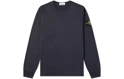 STONE ISLAND Sweatshirts Men's Navy Blue Crew Neck Moderate
