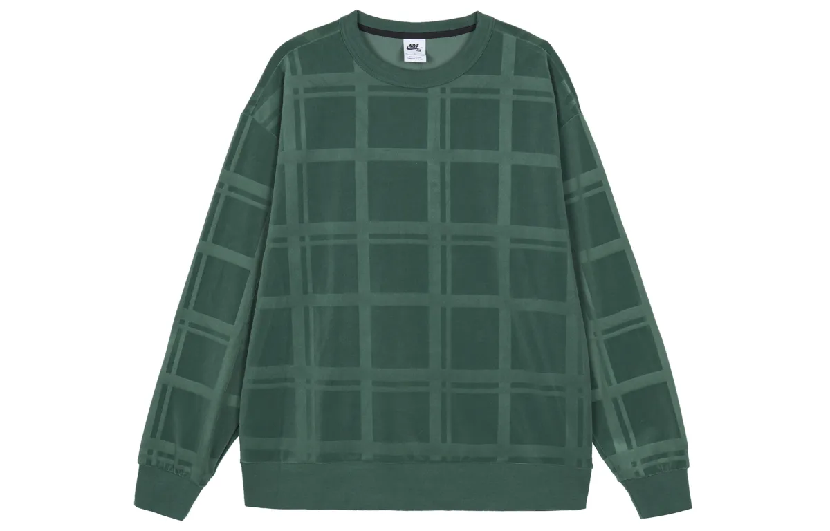 Nike Sweatshirts Men's Green Crew Neck Moderate Other