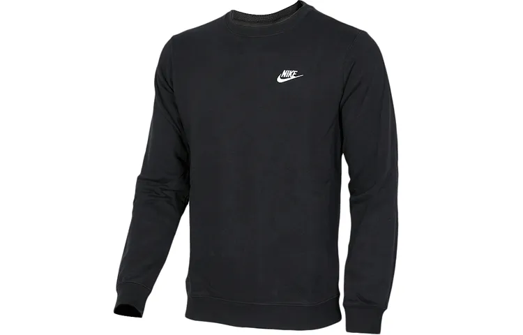 Nike Sweatshirts Men's Black Crew Neck Moderate