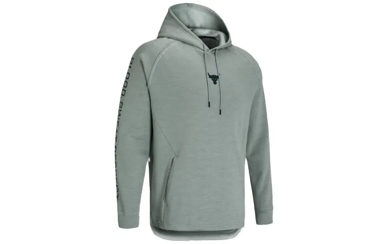 Under Armour Project Sweatshirts Men's Green Hooded Moderate Regular