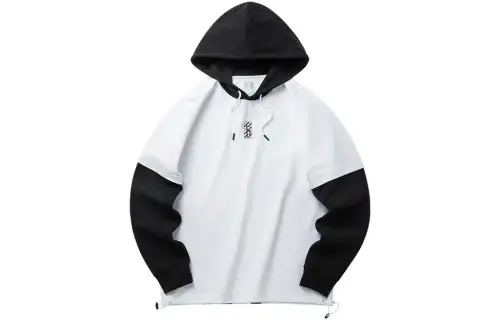 ANTA Basketball Collection Sweatshirts Men's White Hooded Moderate Regular