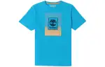 Timberland T Shirts Men's Blue Crew Neck Moderate Straight Fit