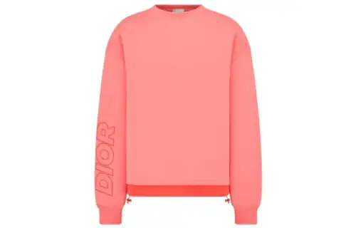 DIOR Sweatshirts Men's Pink Crew Neck Moderate Regular