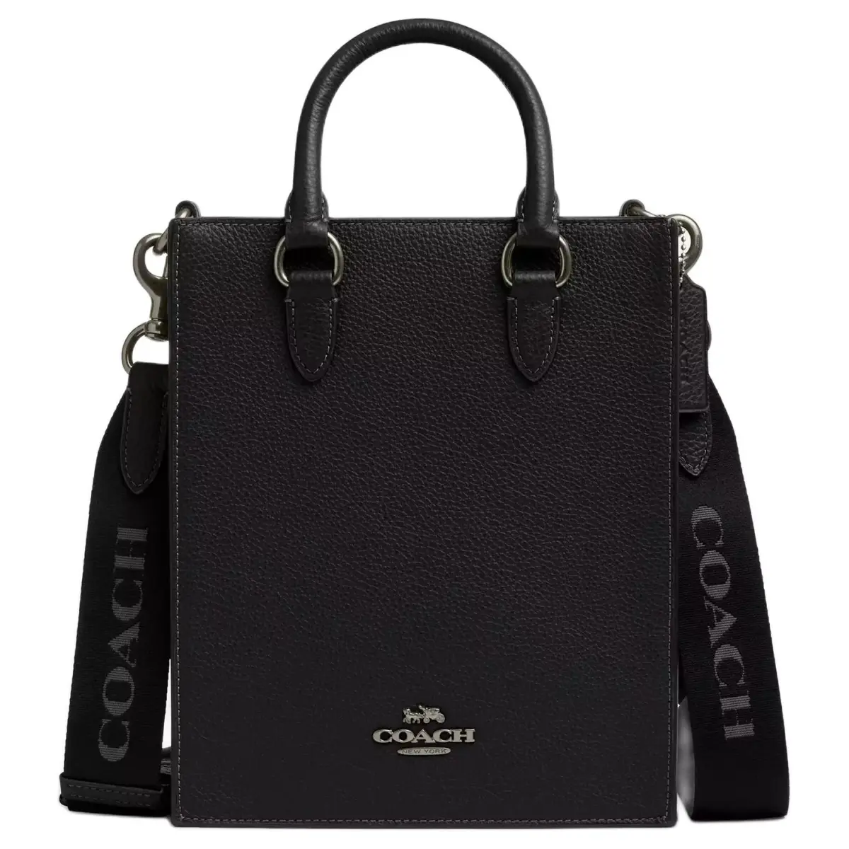 COACH Dylan Leather One Shoulder Handbag Small Women's Black