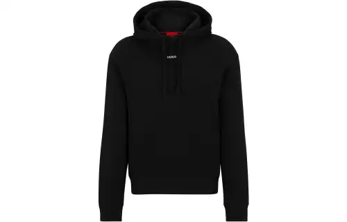 HUGO BOSS Logo Printed Drawstring Hoodie