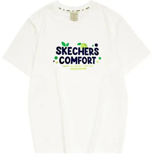 Skechers T Shirt Unisex Winter White
