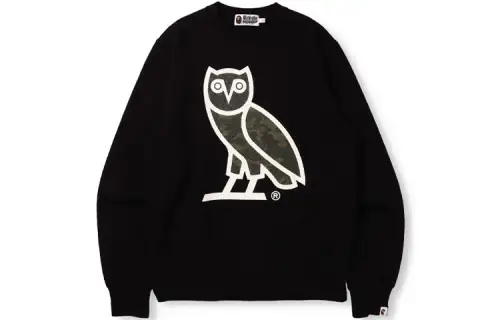 Bape X Ovo Glass Beads Woodland Camo Crewneck