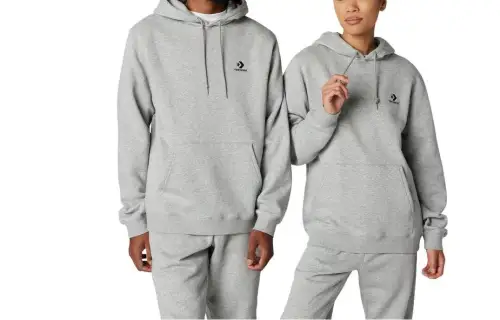 Converse Go To Embroidered Star Chevron Standard Fit Fleece Hoodie