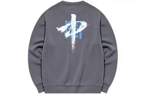 ANTA Variety Training Collection Sweatshirts Unisex Storm Cloud Gray Crew Neck Moderate Regular