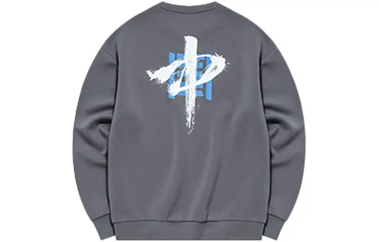 ANTA Variety Training Collection Sweatshirts Unisex Storm Cloud Gray Crew Neck Moderate Regular