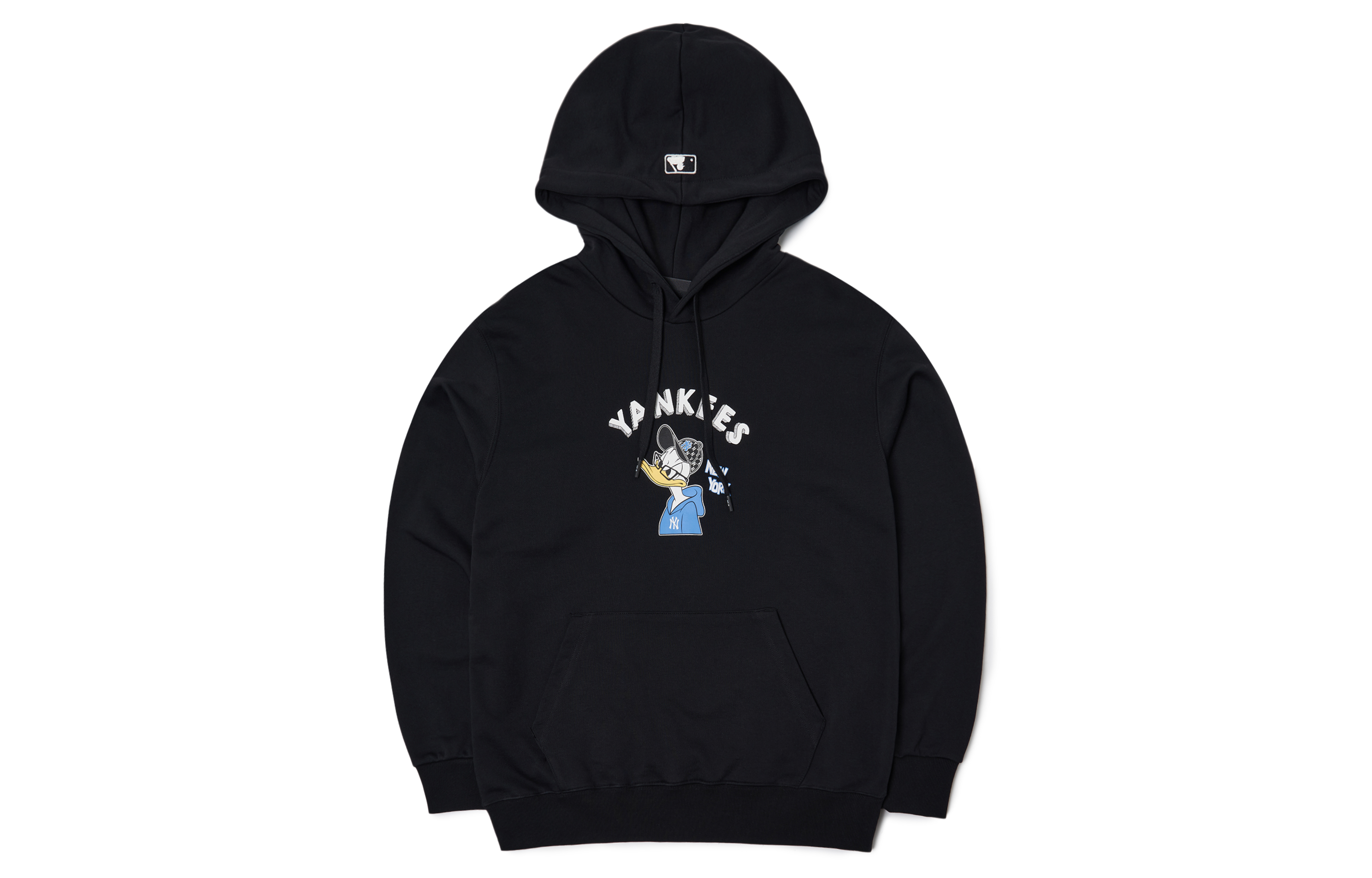 MLB X Disney Mlb X Disney Collaboration Sweatshirts Unisex Black Hooded Moderate Regular