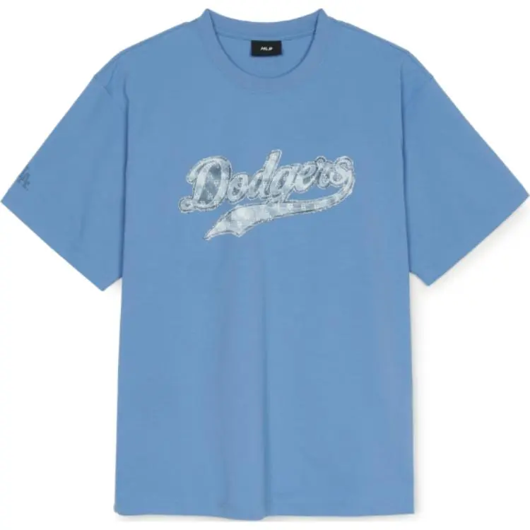 MLB Los Angeles Dodgers Overfit Big Lu T Shirt Unisex Dark Sky Blue