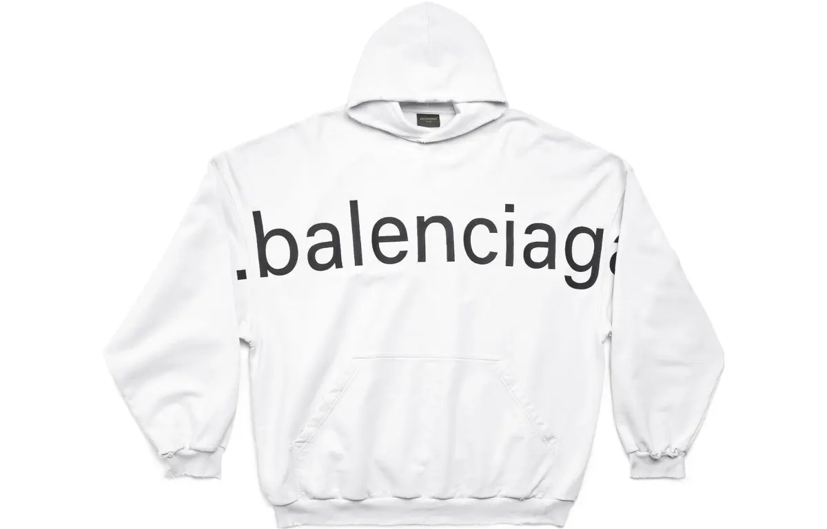 Balenciaga Logo Printed Oversized Hoodie
