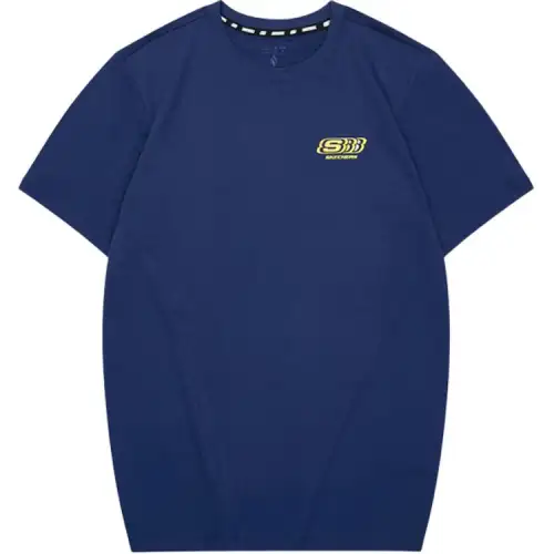 Skechers T Shirt Unisex Medieval Blue