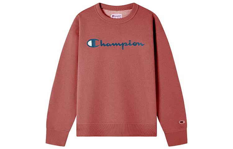 Champion Men's Athletics Collection, Handwritten Logo Crew Neck Fleece Lined Minimalist Style Casual Sweatshirt
