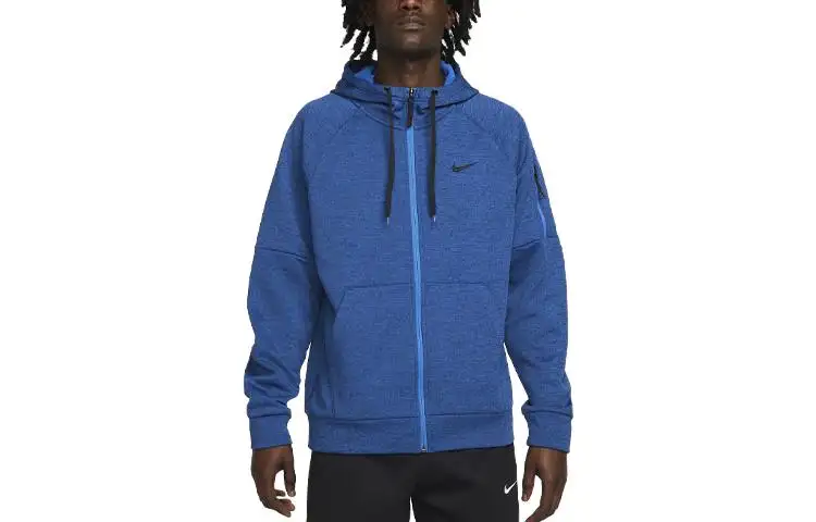 Nike Sweatshirts Men's Blue Hooded Moderate Regular