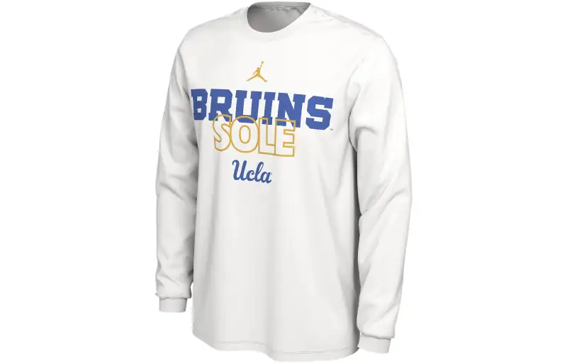 Jordan Sweatshirts Men's White Crew Neck Moderate Regular