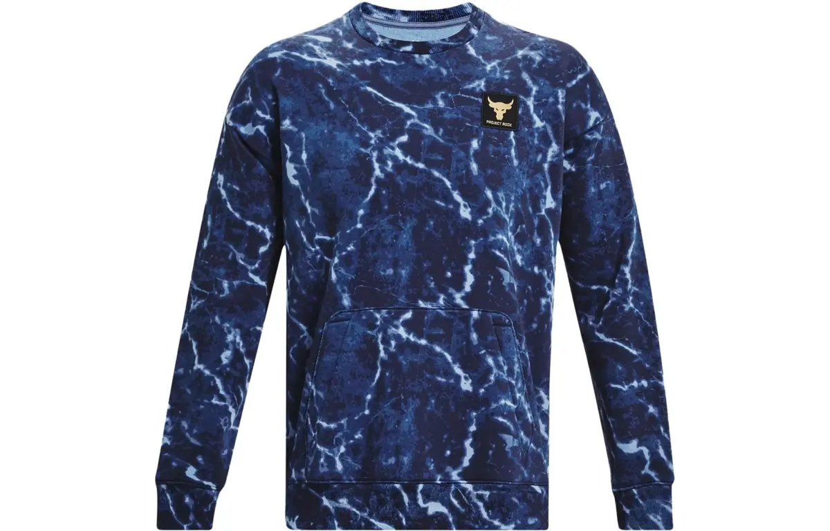 Under Armour Project Sweatshirts Men's Midnight Dark Blue Crew Neck Moderate Other