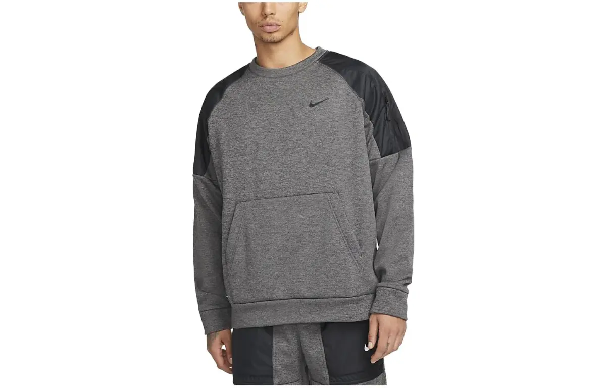 Nike Sweatshirts Men's Gray Crew Neck Moderate Other