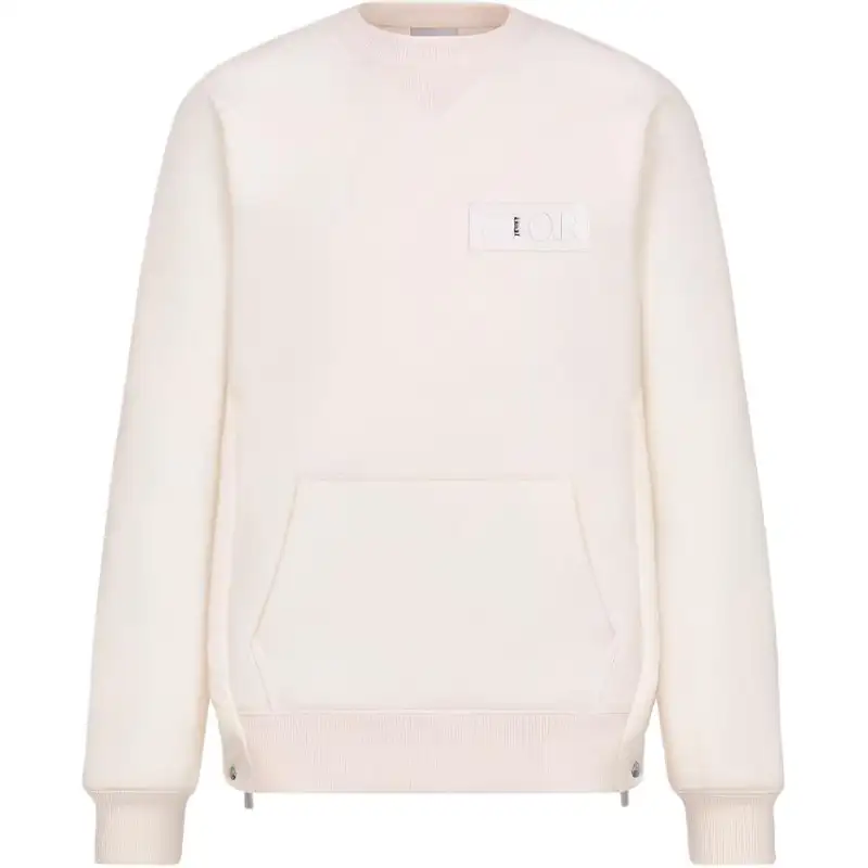 DIOR Quarterly New Products Sweatshirts Men's White Crew Neck Moderate Other