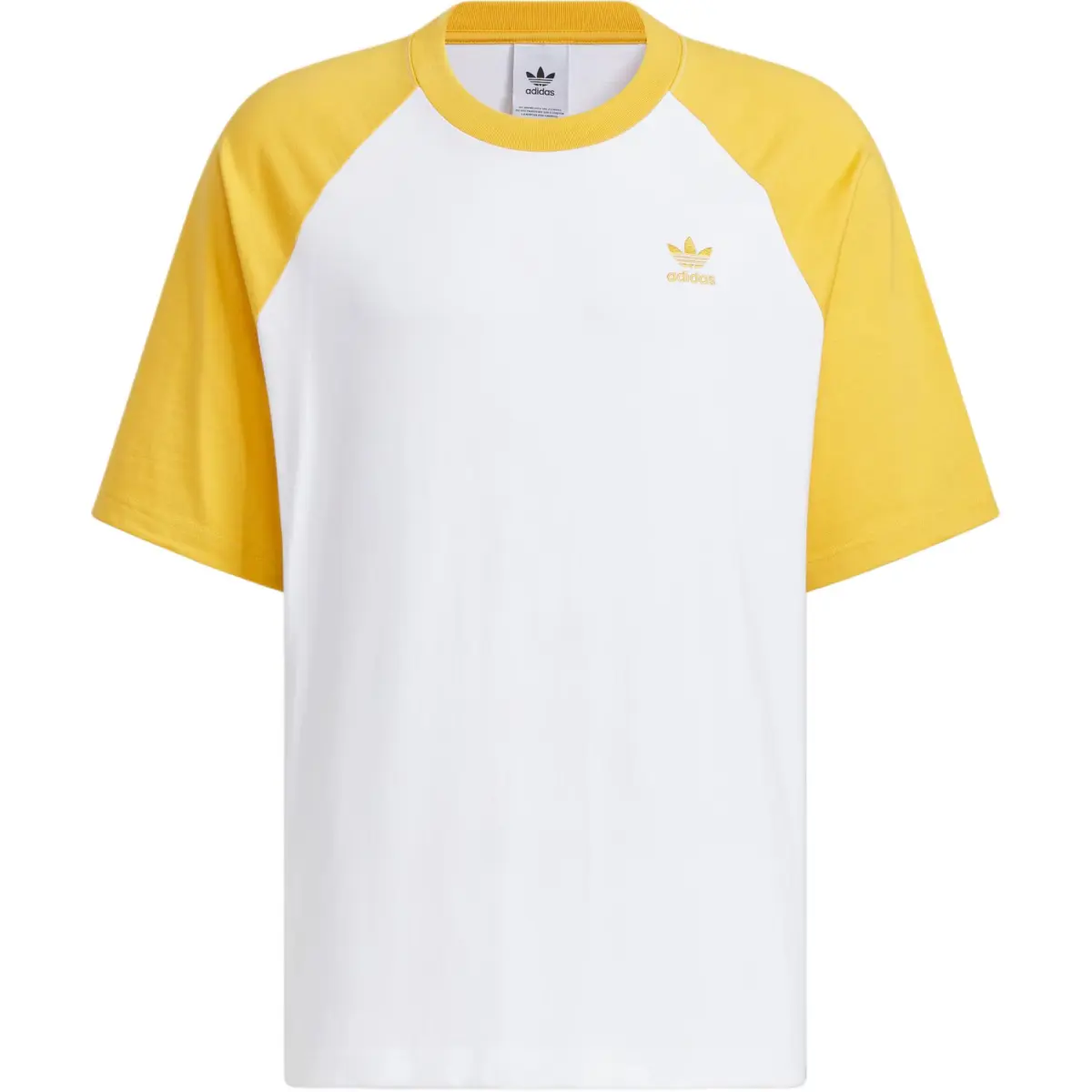 Adidas Originals ADICOLOR RAGLAN T SHIRT T Shirt Men's Yellow