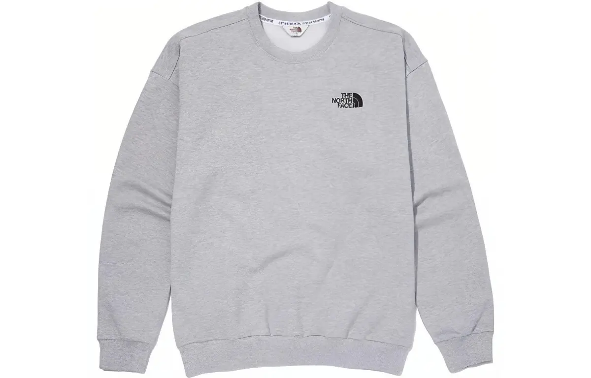 THE NORTH FACE Sweatshirts Unisex Gray Crew Neck Moderate Straight Fit