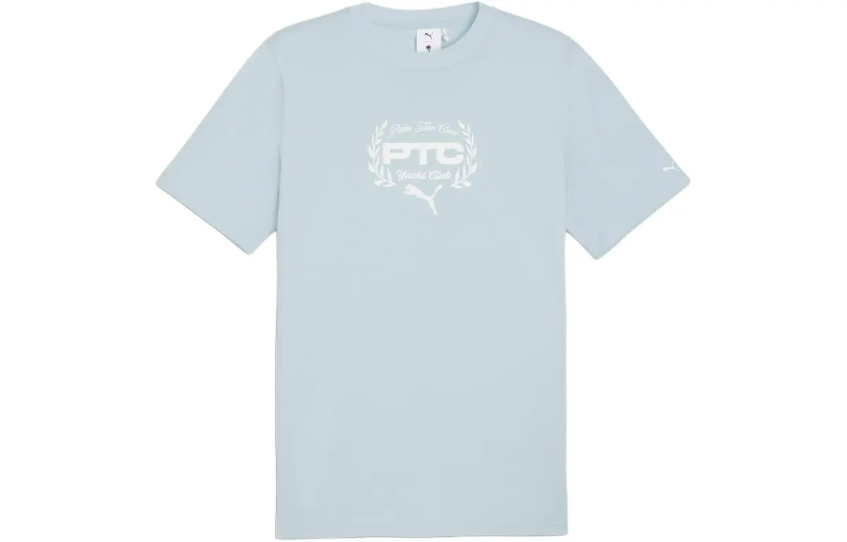 PUMA x Palm Tree Crew T Shirt Men's Light Blue