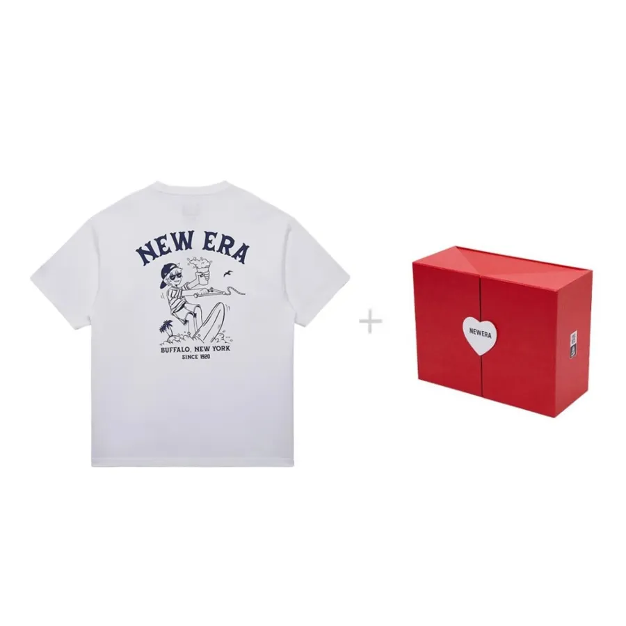 New Era Short Sleeved T Shirts, White Unisex