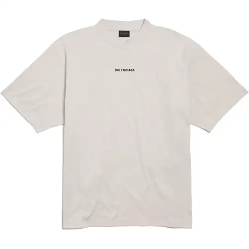 Balenciaga New Balenciaga Back T Shirt Medium Fit In Off White T Shirt Regular Fit Unisex Gray White