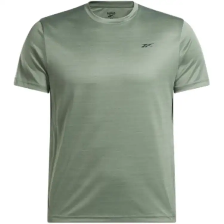 Reebok T Shirts Men's Cyan Crew Neck Moderate Straight Fit